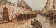 Childe Hassam Une averse oil painting on canvas
